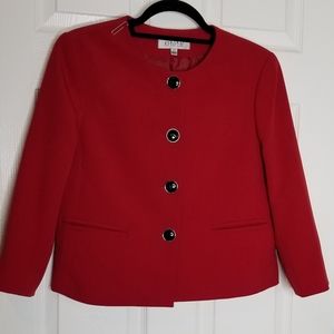 Kasper red blazer size 6P